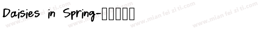 Daisies in Spring字体转换
